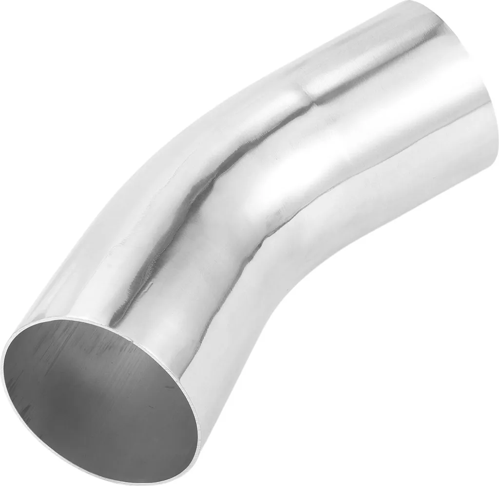 Tube coudé 45° en alu 102mm pour circuit d'admission auto
