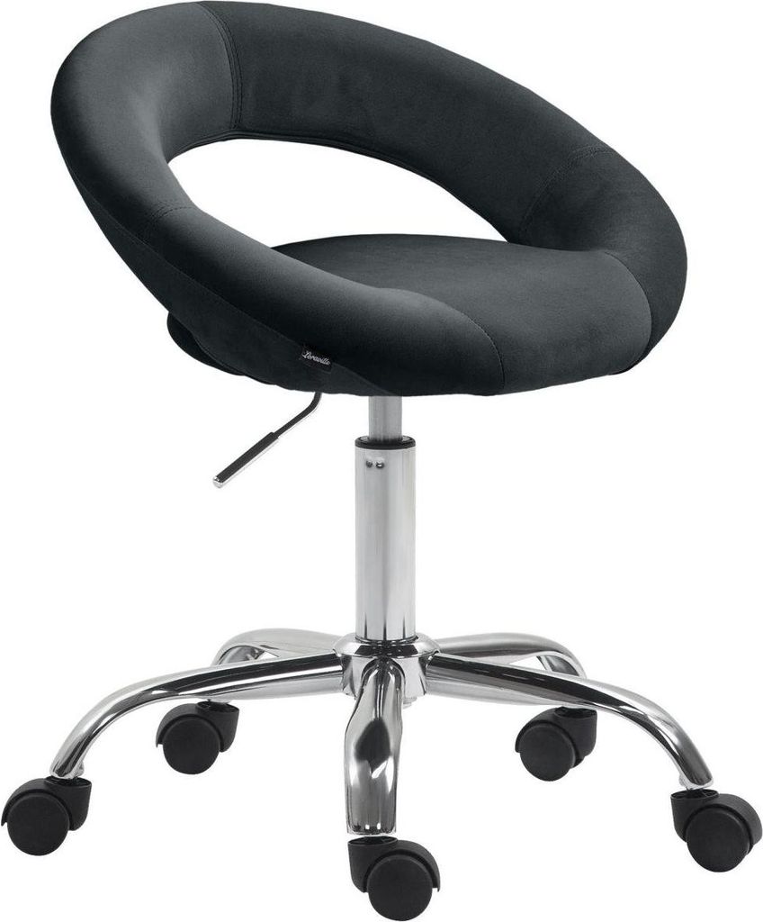 Arbeitshocker Samt – Moderner Hocker – Höhenverstellbar, Komfort und elegantes Design