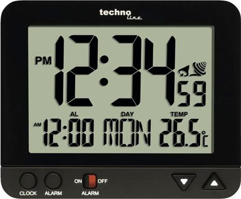 Technoline WT 195, Černá, AA, 95 x 32 x 80 mm, 110 mm, 120 Obrázek produktu 
