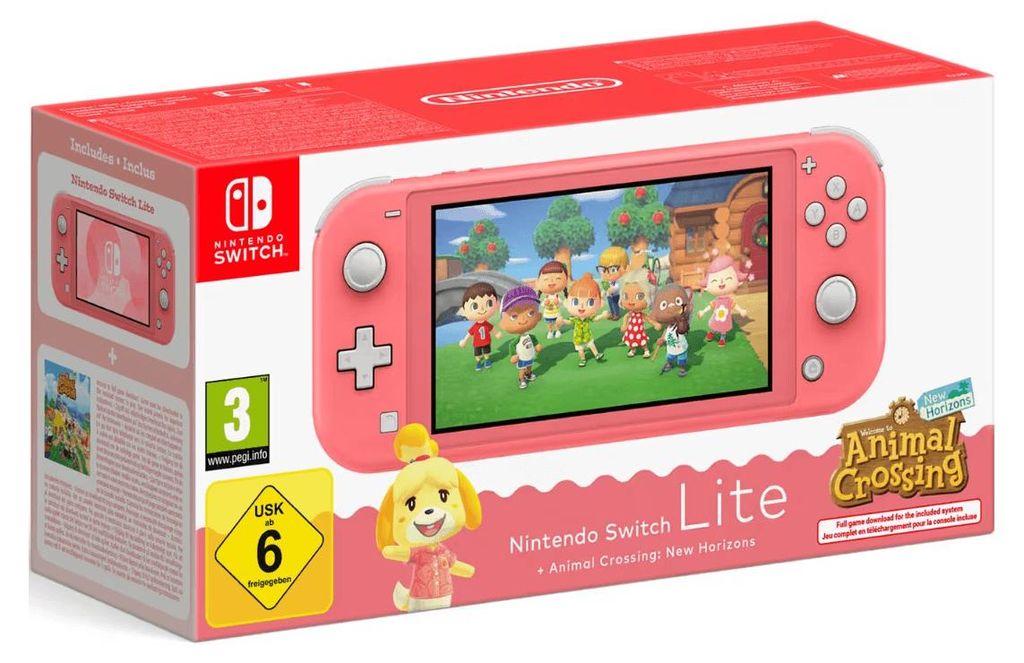 Nintendo Switch Lite Koralle + Animal Crossing: New Produktbild 