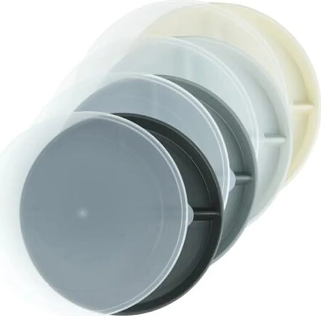 GreenandLife Set di piatti 4 22,8 cm infrangibili per la cena, coperchio per piatti per bambini riutilizzabile, stoviglie in plastica sicure per microonde e lavastoviglie