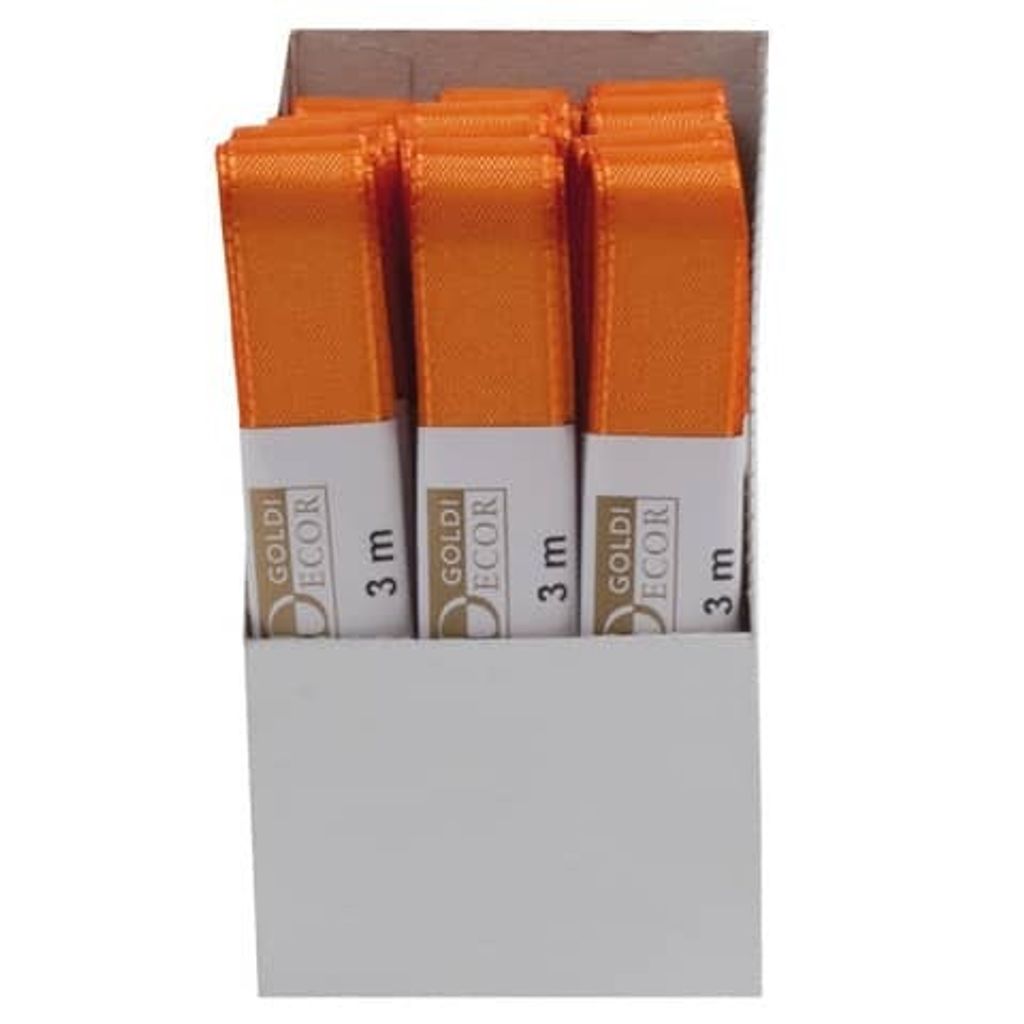 Zierband glatt orange 15mm 15x 144501540150 von GOLDINA LOY