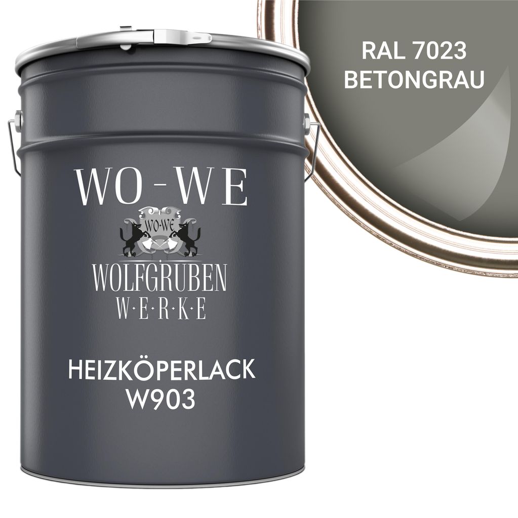 Heizkörperlack Heizungsfarbe Heizkörperfarbe W903 Platingrau RAL 7036 - 10L