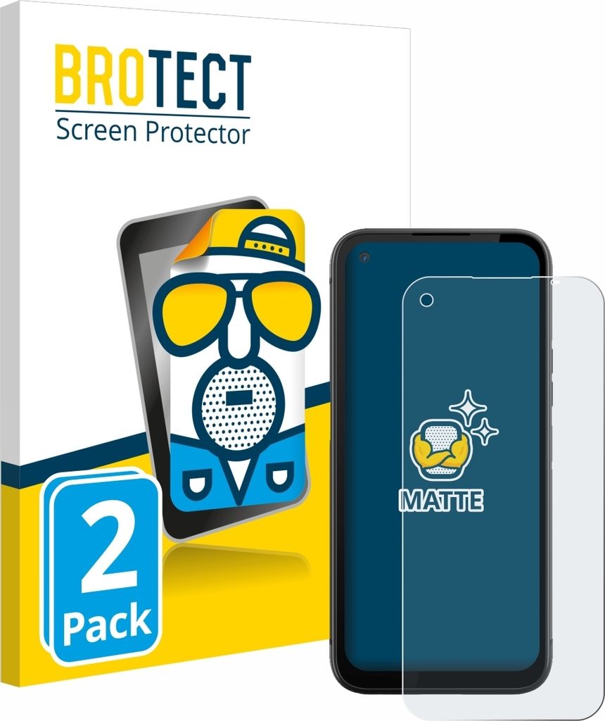 2x BROTECT Schutzfolie für Gigaset GX6 Pro Displayschutz Displayschutzfolie Folie Matt Entspiegelungsfolie