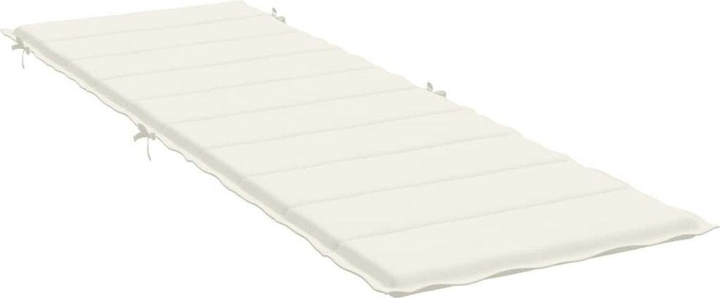 Design Sonnenliegen-Auflage Melange Creme 186x58x3 cm Produktbild 4