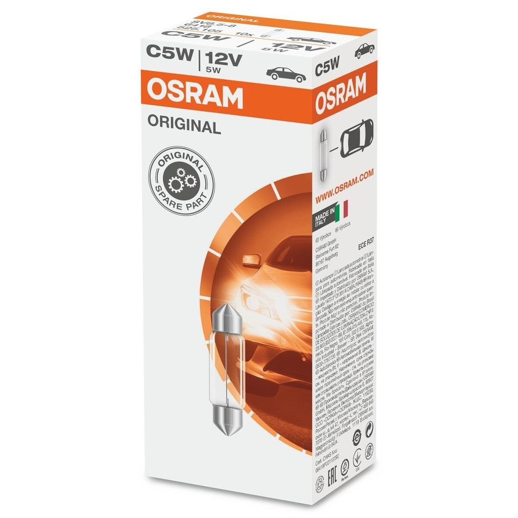 Osram C5W Original Line SV8,5-8 Soffittenlampen 12V 5W Falts