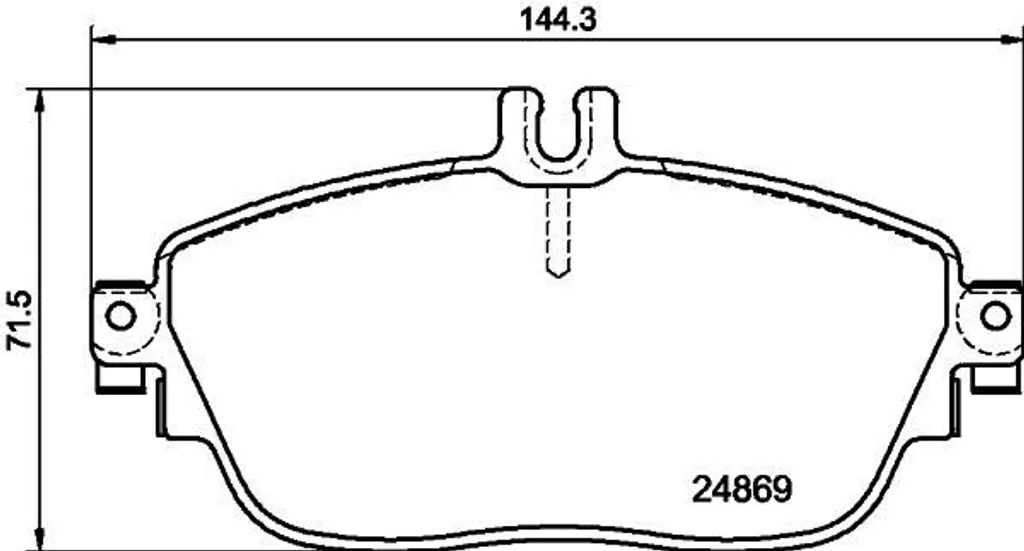 Plaquettes de frein HELLA 8DB 355 019-721 sans sifflement pour Mercedes