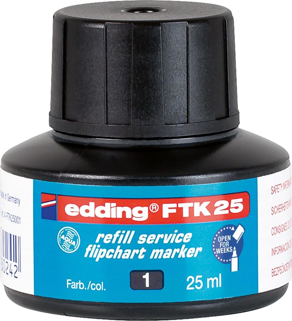 edding Nachfülltusche 4-FTK25001 25ml schwarz