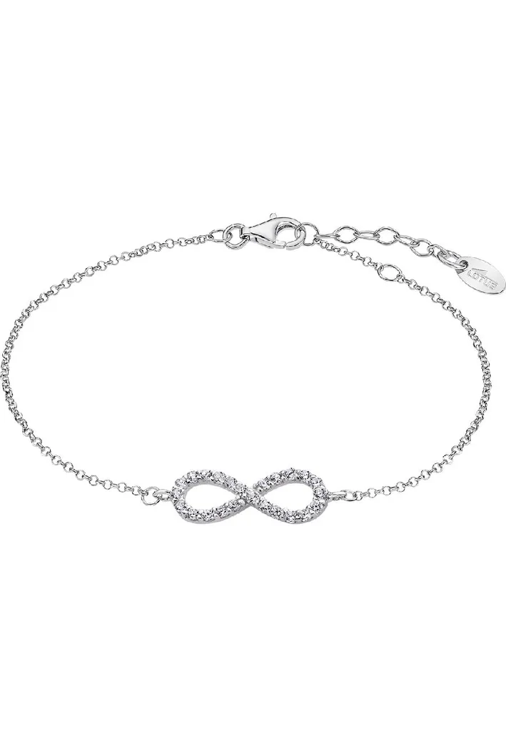 Bracciale in argento con zirconi chiari Infinity LP1253-2 / 3