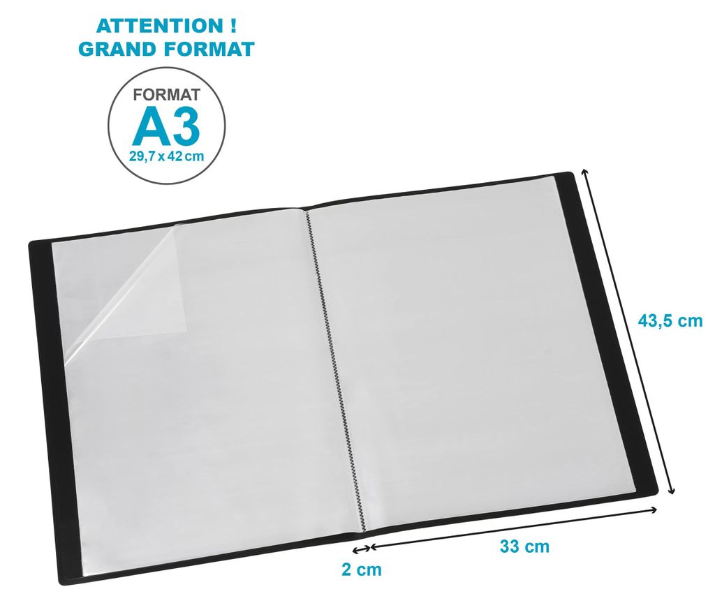 Carpeta de hojas sueltas DIN A3, marca Veloflex Viquel, con Imagen del producto 
