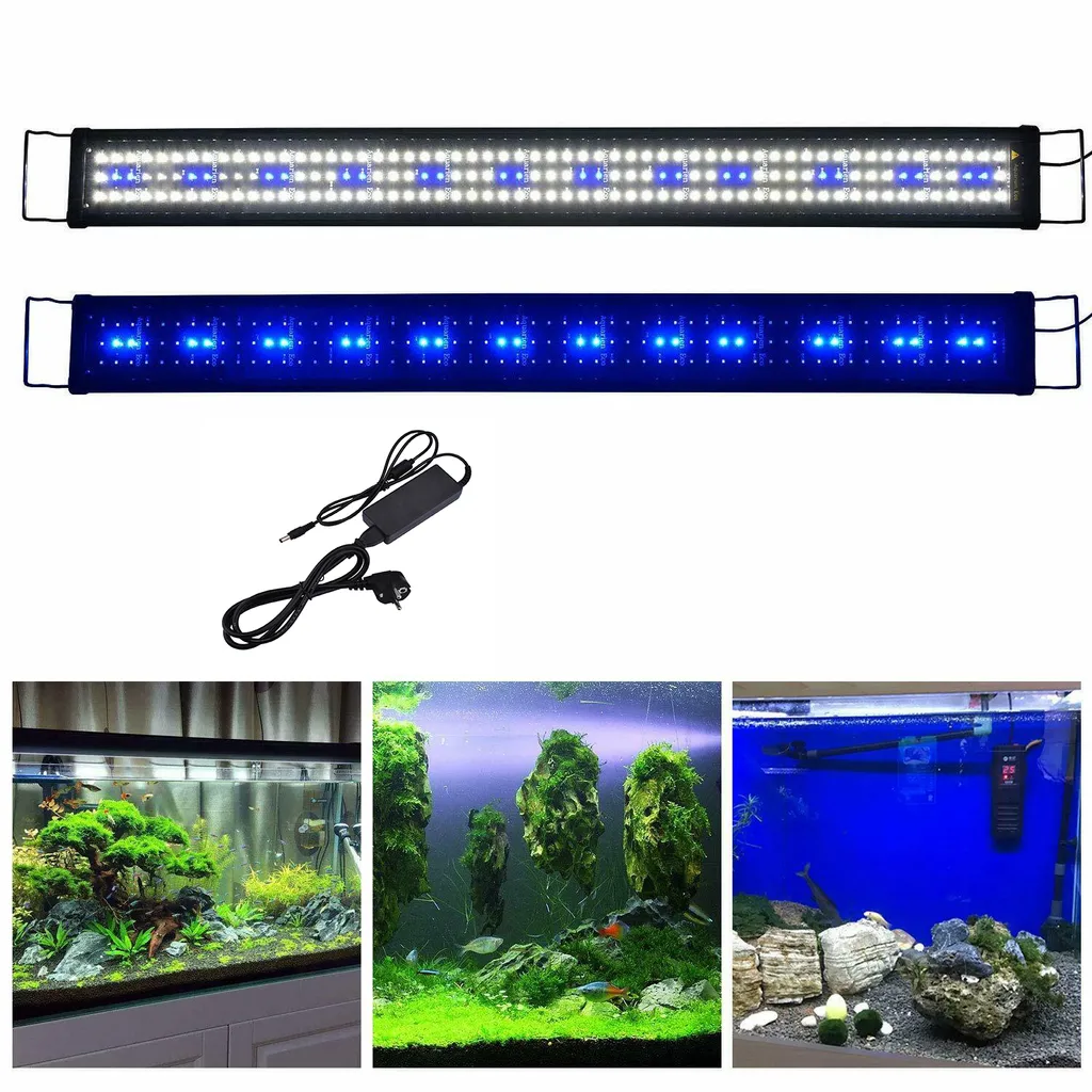 Garten & Heimwerken Tierbedarf Aquaristik Aquarien-Technik Aquarien Beleuchtung 37cm 42LEDs LED Aquarium Beleuchtung Lampe, 