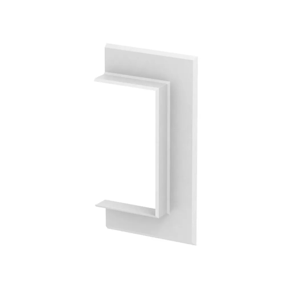 OBO Bettermann pannello terminale a parete G-KWAO70130RW bianco puro versione aperta