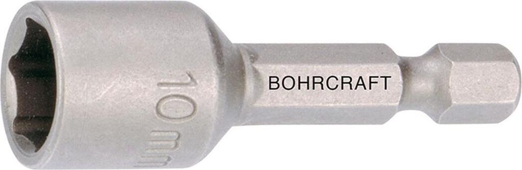 Bohrcraft Magnetische Steckschlüssel mit 1/4" Antrieb - SW 13,0 x 65 mm lose / Werksverpackung - (VPE: 25 Stk.)