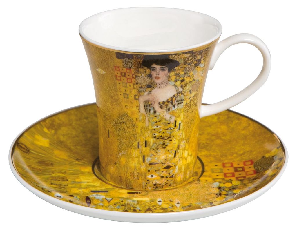 Goebel Klimt Espressotasse mit Untertasse Adele Bloch-Bauer
