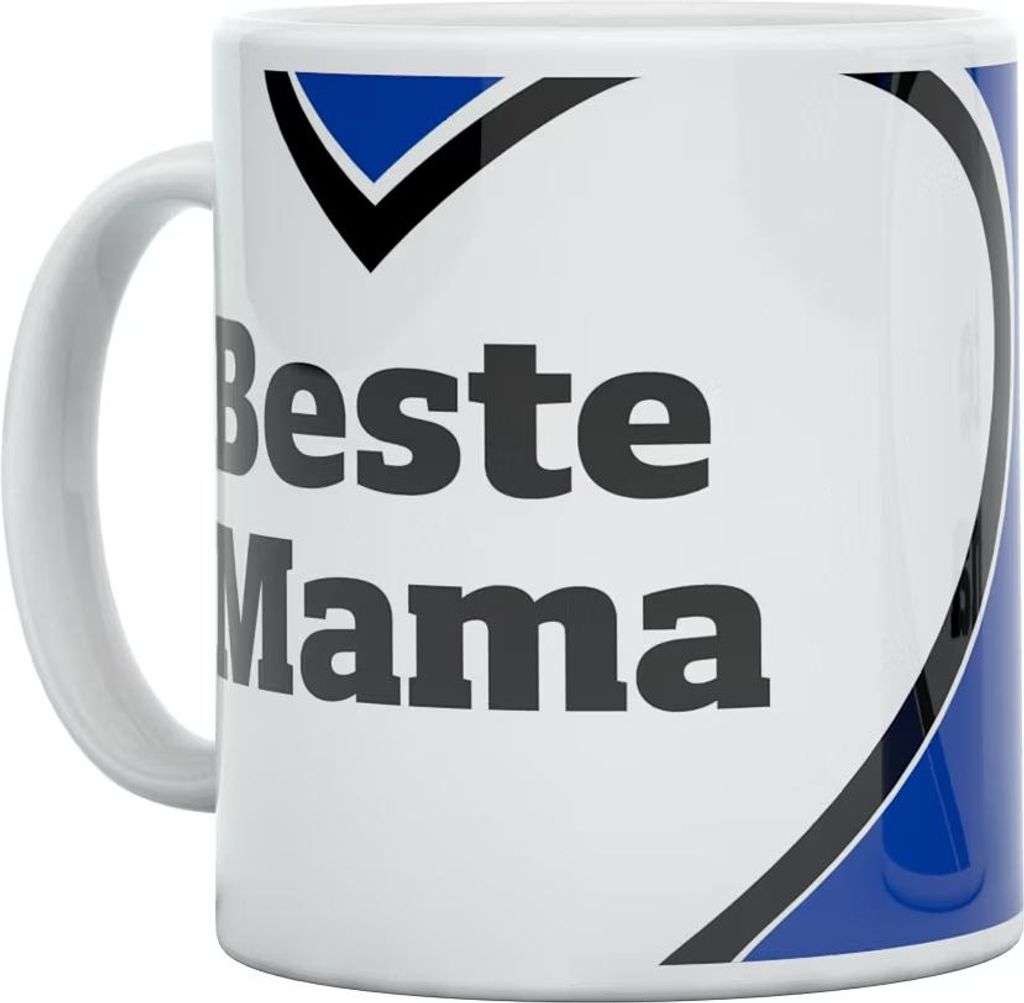 HSV Fanartikel HSV Tasse Beste Mama Herz ohne