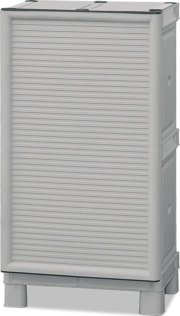 Dbiondin Outdoor-Garderobe, Outdoor-Möbel, Mehrzweck-Balkongarderobe, Outdoor-Schrank, 100 % Italy, Hellgrau, 50 x 39 x 92 cm