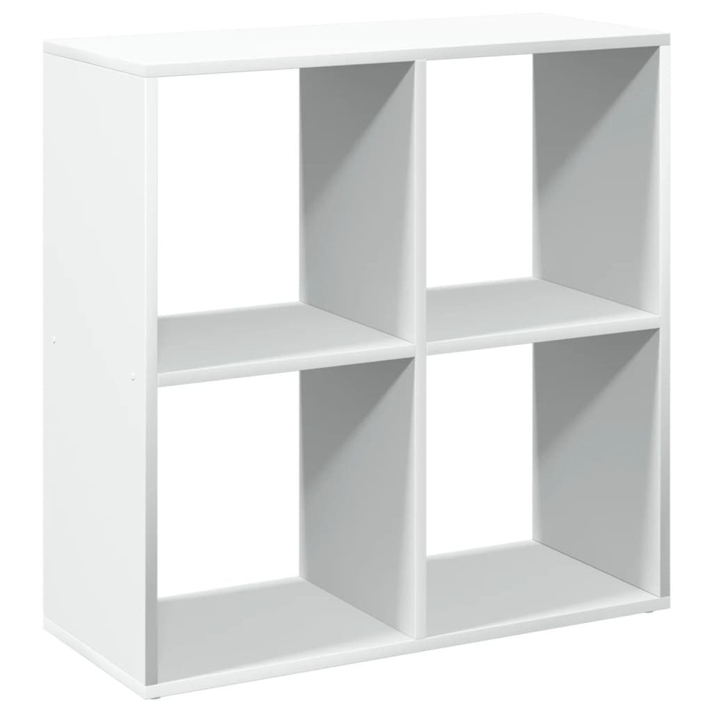 vidaXL Raumteiler Bücherregal Weiß 69,5 x 29 x 69,5 cm Holzwerkstoff