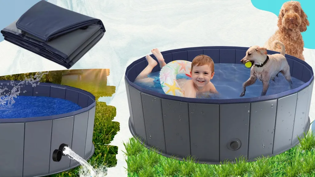 Piscina Cani Professionale 100x30 cm - Materiale PVC Alta Resistenza - 3
