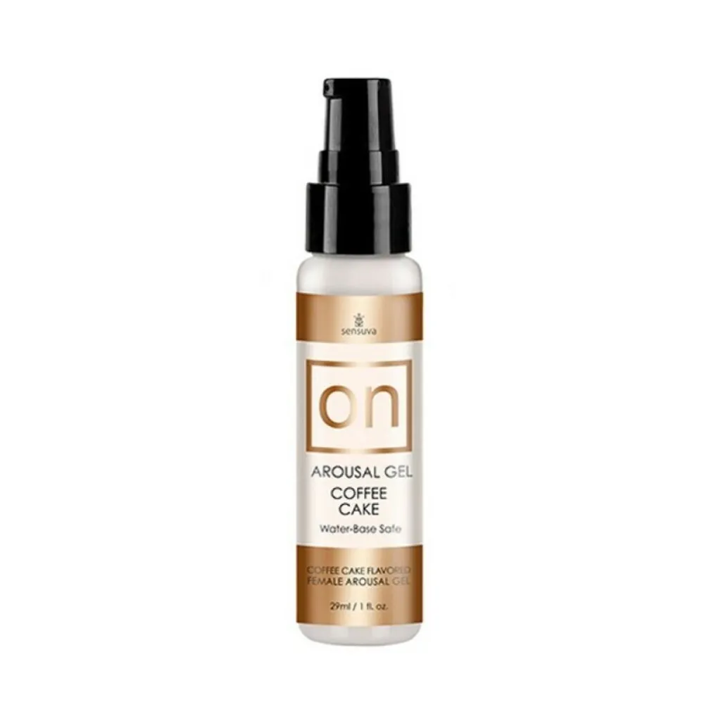 Gel de Plaisir Vibrant Sensuva On pour Femme Saveur Café Cake en 29ml