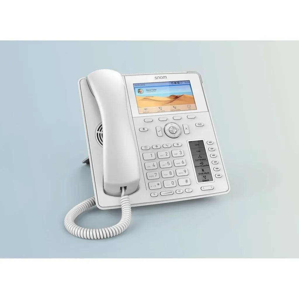 Téléphone IP Snom D785 Blanc : Gérez 10 000 Contacts sur Écran Tactile - 3