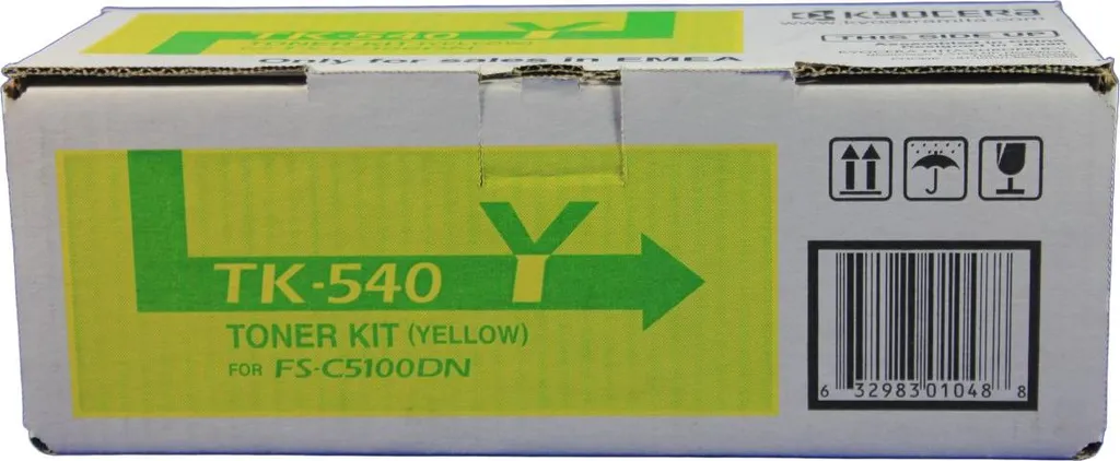 Kyocera TK-540Y Toner Giallo Originale 1T02HLAEU0 per FS-C5100DN - 8
