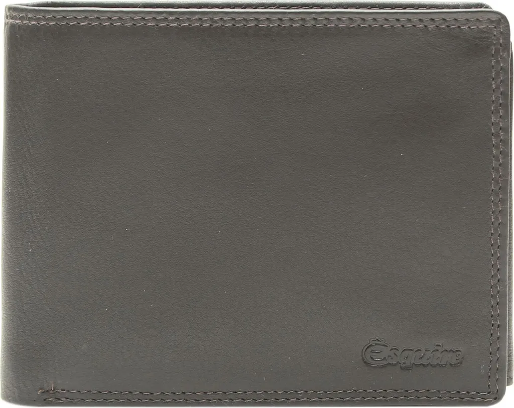 Esquire Duo Wallet Brown - Portafoglio Uomo Pelle 12,5cm RFID