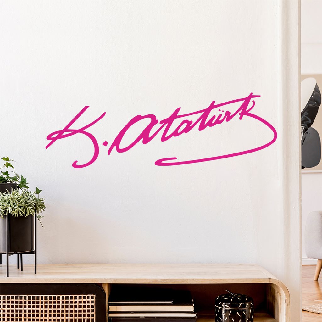 Mustafa Kemal Atatürk Wandtattoo Wandaufkleber Wall Sticker - Dekoration, Küche, Wohnzimmer, Schlafzimmer, Badezimmer