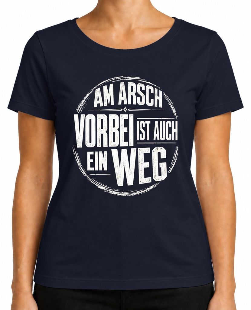 Camiseta para mujer, color azul marino, talla XXL. Frase Imagen del producto 