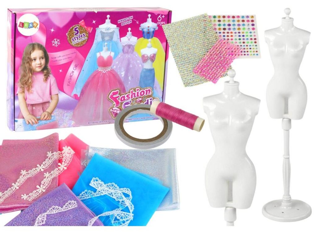 LeanToys Kreatives Künstler-Set zum Entwerfen von Kleidern Produktbild 