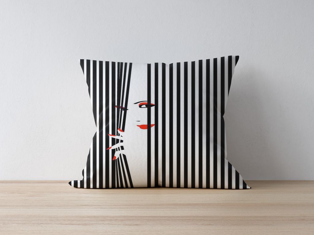 Evila Originals, Azury- KRL1150, Bunt, Kissenbezüge, 50% Polyester / 50% Baumwolle