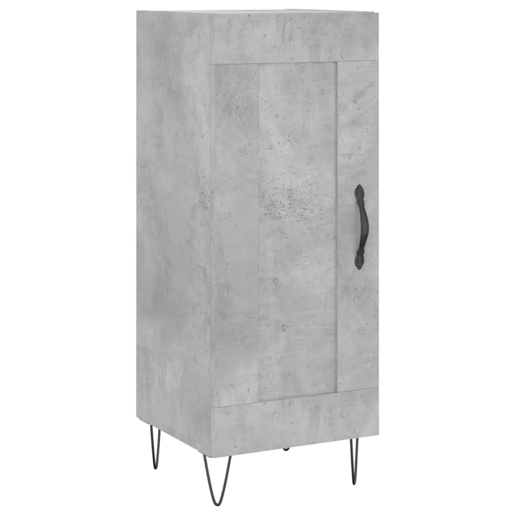 SYFAX™ Mobiletto Grigio Cemento 34,5x34x90 cm Multistrato Design Moderno