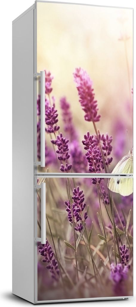 Tulup Kühlschrankdekoration - 70x190 cm - Aufkleber auf dem Kühlschrank - Lavendelblüten