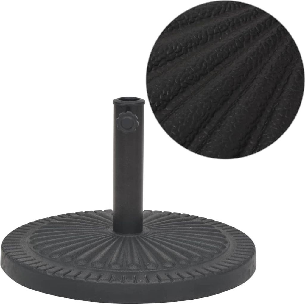 BEI CLORIS Sonnenschirmständer Harz Rund Schwarz 29 kg 2024 Neu1369541