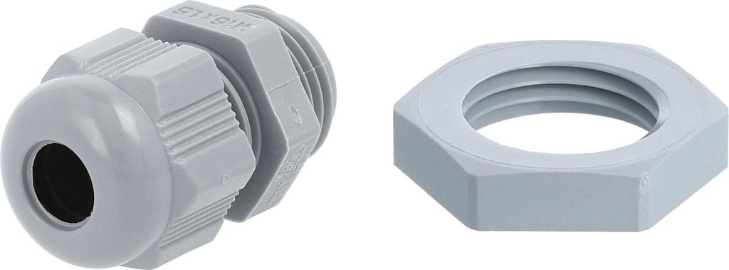 STEX24 PA Verschraubung mit Gegenmutter - STEX24 Eigenmarke M16x1,5 VPE 25 Polyamid (PA) Gewindelänge 8,0mm - 1 Stück