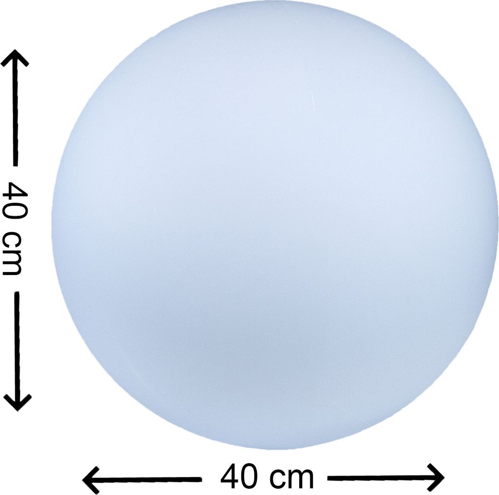 7even LED Design Dome 40/ LED Leuchtkugel/ In und Outdoor / IP65 / Akku und Fernbedienung