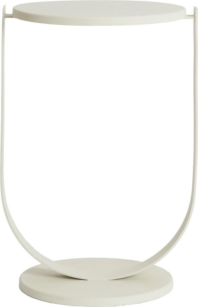 Light & Living Beistelltisch TRIANA matt Creme – Ø45x65,5 cm