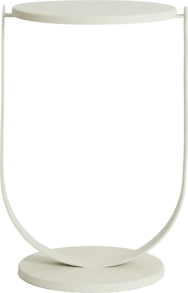 Table d'appoint Light & Living TRIANA mat crème Ø45x65,5 cm métal