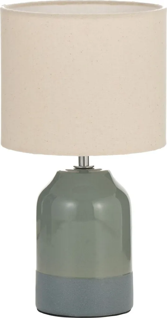 Lampe de Table Design Sandy Glow Pauleen E14 Crème Vert pour Salon