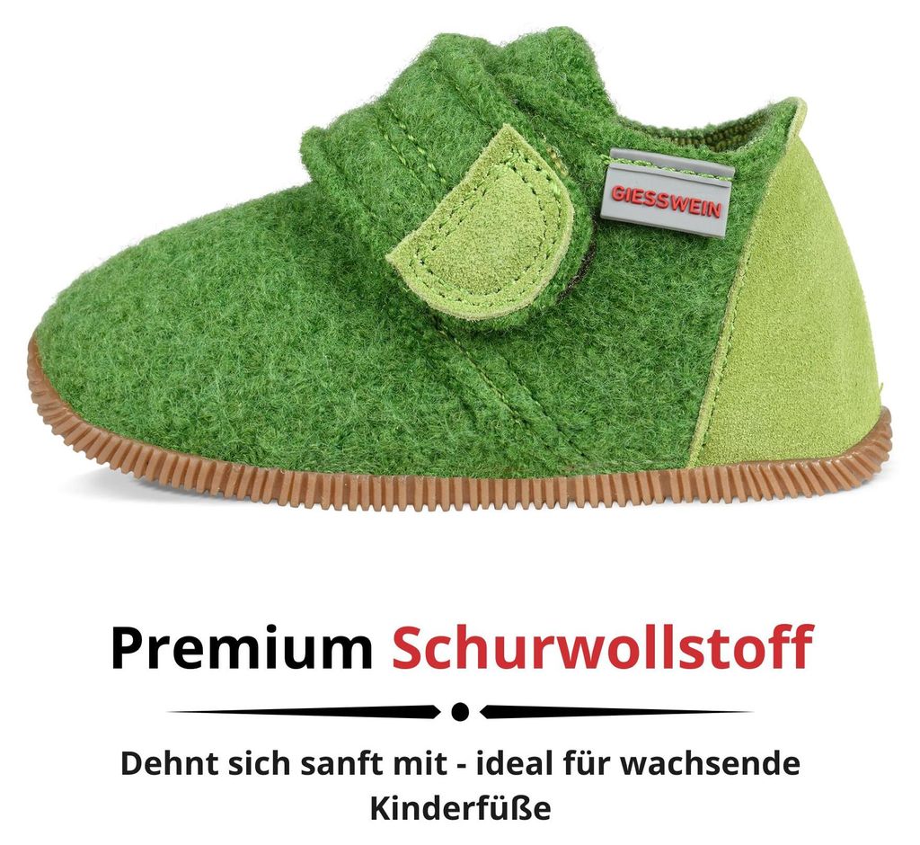 Giesswein Oberstaufen, slim fit, grasgroen, maat EU 20, Productafbeelding 
