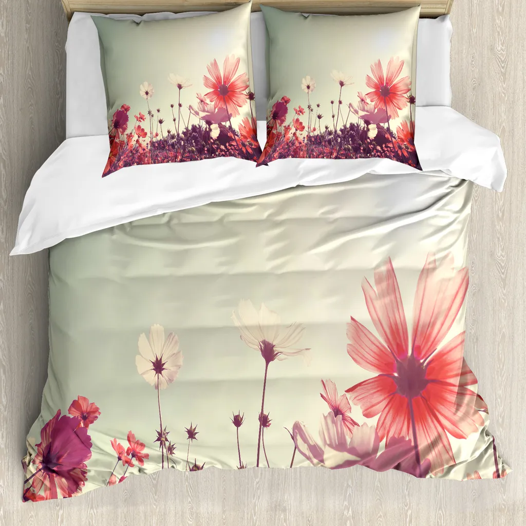 Biancheria da Letto ABAKUHAUS Matrimoniale Cosmo Corallo Azzurro