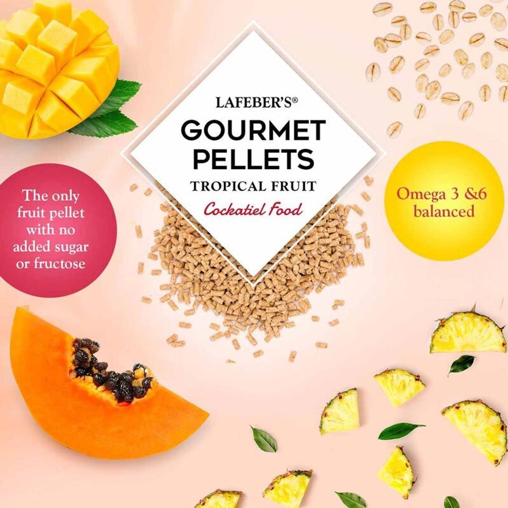 Lafeber Gourmet Pellets - Tropical Fruit - Cockatiel - Obrázok produktu 3
