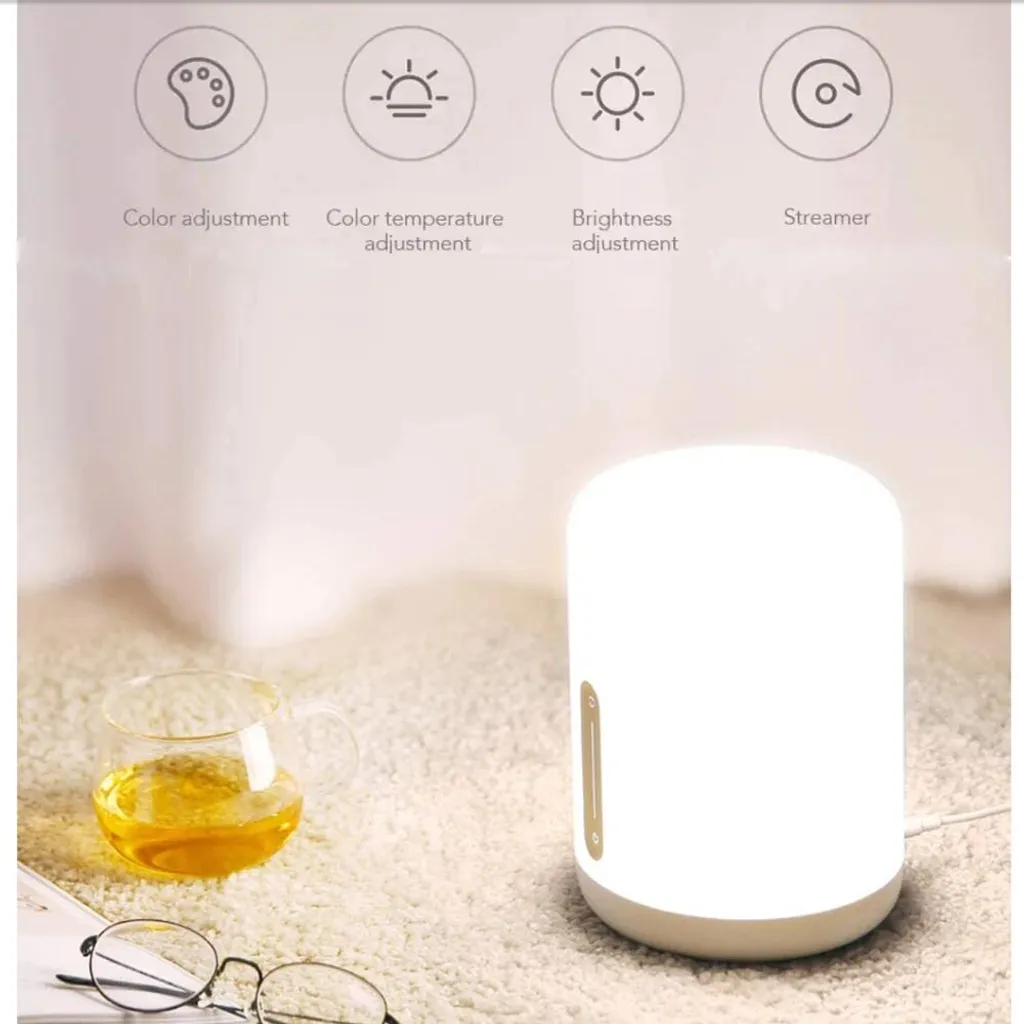 Xiaomi Mi Bedside Lamp 2 : Lampe LED à Intensité Variable Couleurs - 25