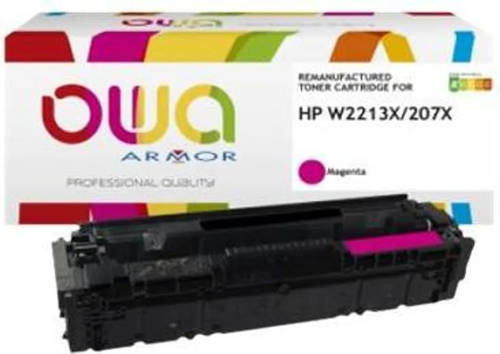 Toner HP W2213X Magenta OWA Armor pour imprimante Color LaserJet Pro