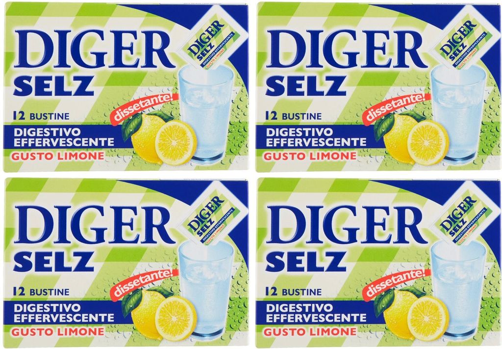 Diger Selz Pulver, Zitronengeschmack, 48 Beutel, je 3,5 g