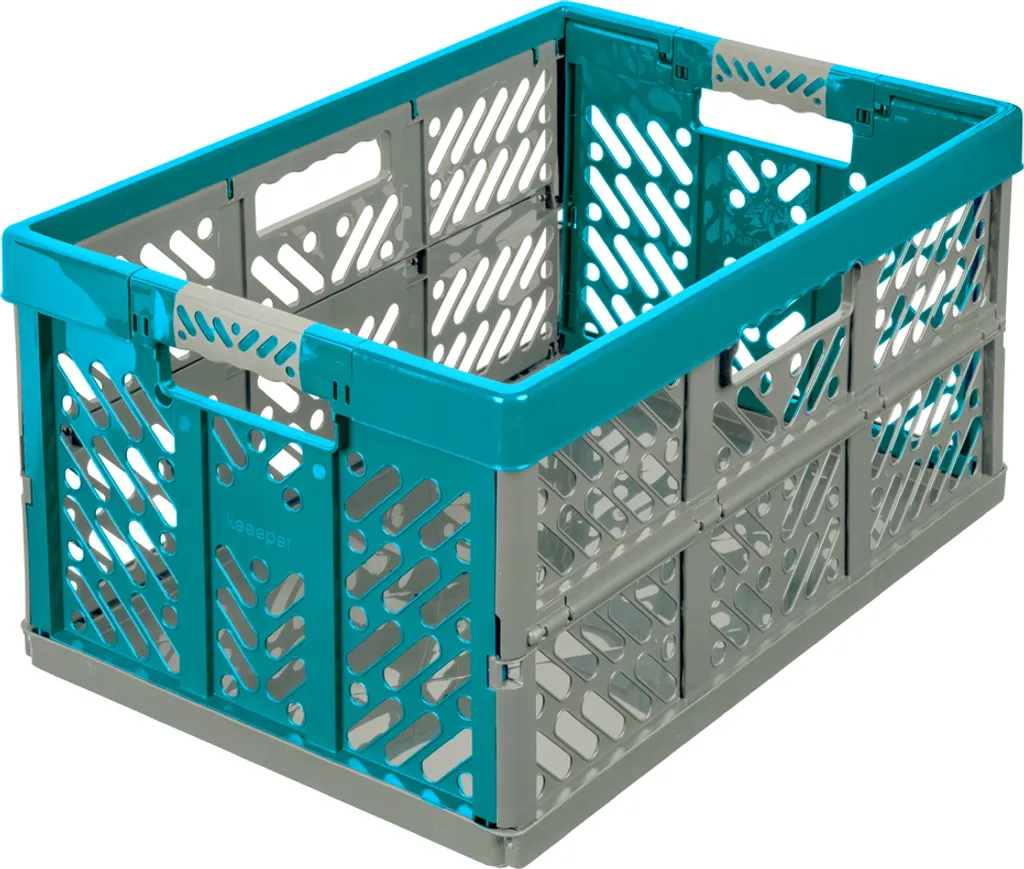 Keeeper Eco Ben Caisse Pliable Professionnelle 45L Bleu Ciel Solide