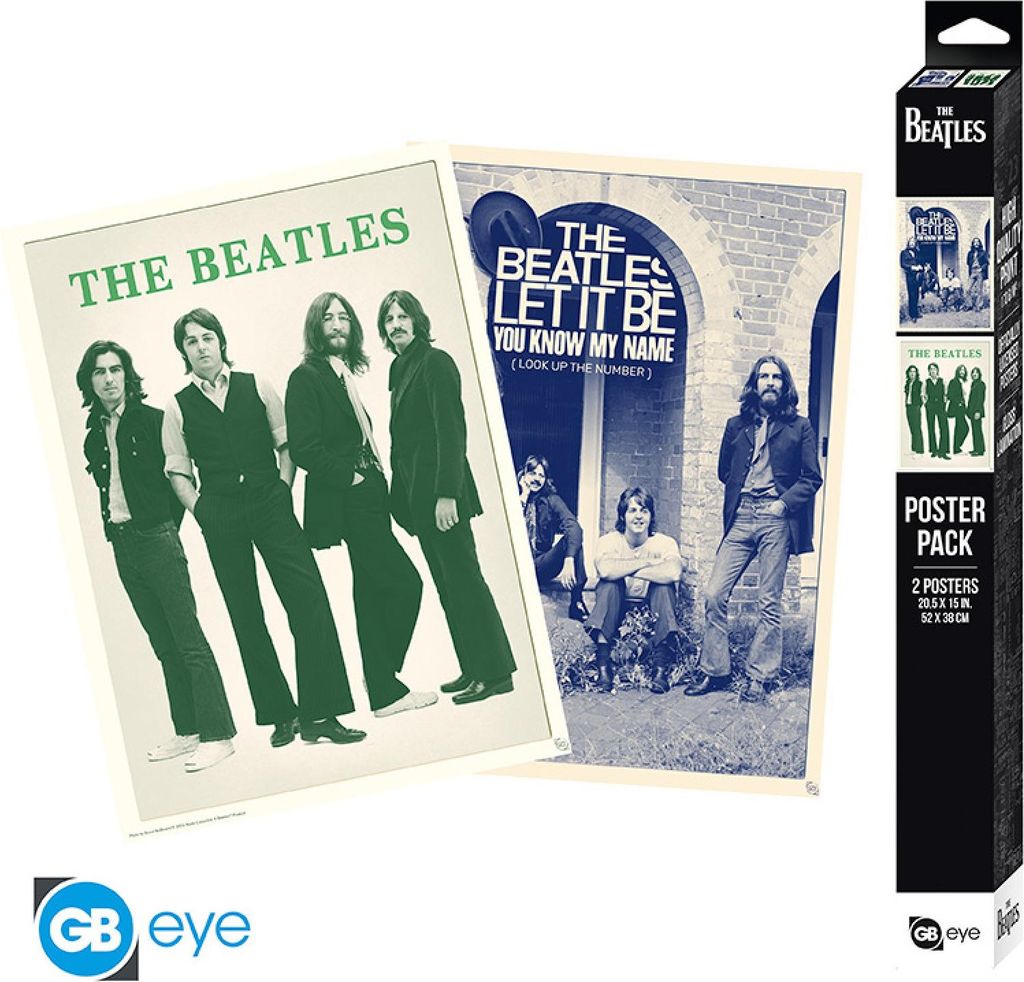THE BEATLES - Set 2 Posters Chibi 52x38 - The Beatles