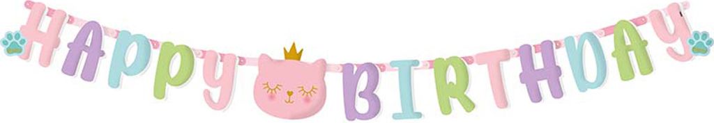 Buchstabengirlande Cat Princess 200 cm