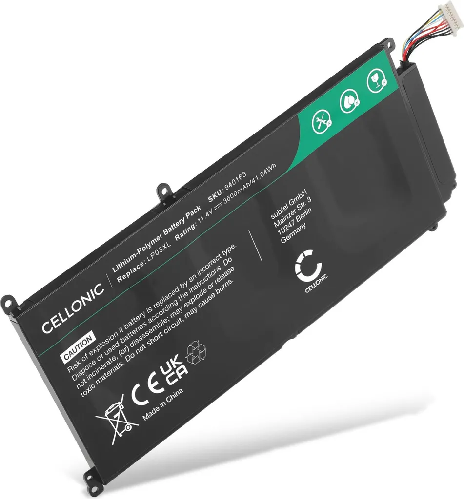 Energia Infinita per HP Envy 15-AE | Batteria CELLONIC LP03XL 3600mAh