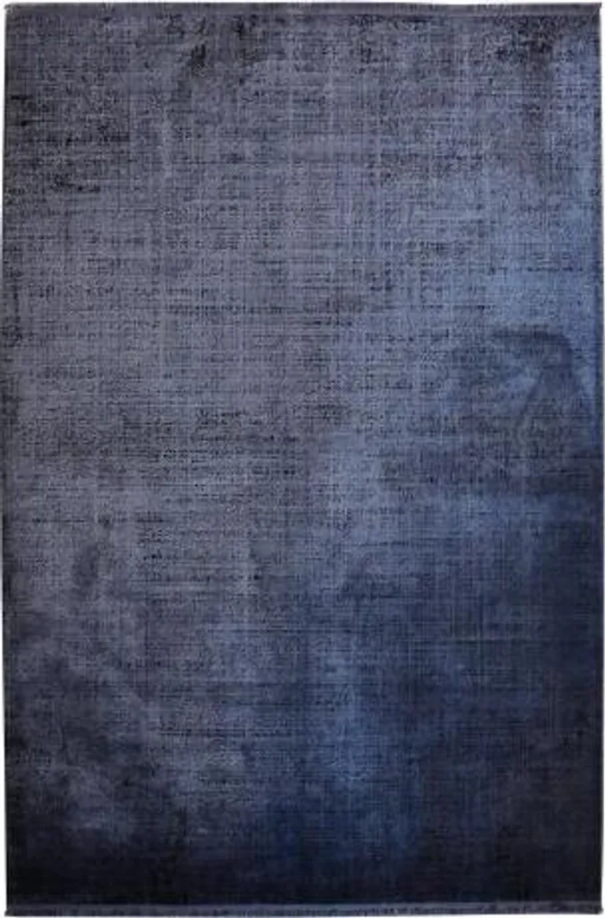 Tapis Bleu 160x230 cm B008B Anti-Taches et Robuste pour Salon Actif