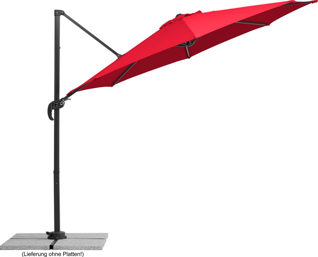 Schneider Ampelschirm Rhodos Junior rot Ø 300 cm